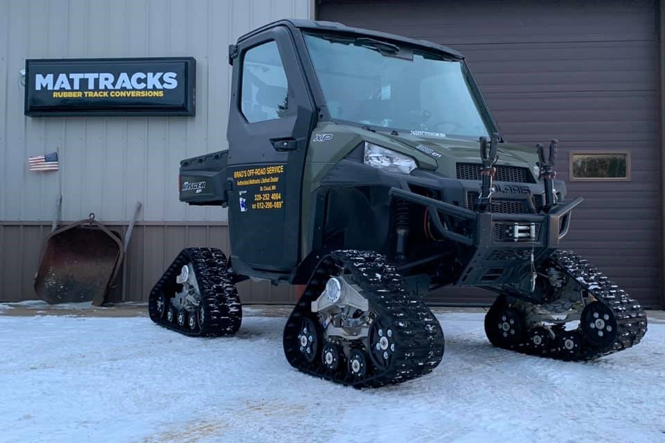 Polaris Ranger with Mattracks
